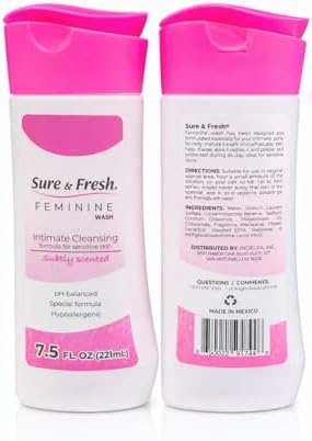 (2 pack) Sure & Fresh Feminine Wash Intimate Cleansing Subtly Scented 7.5 fl oz