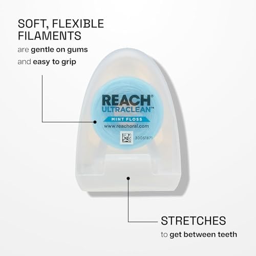 REACH Ultraclean Dental Floss Mint 30 Yards (Pack of 3)