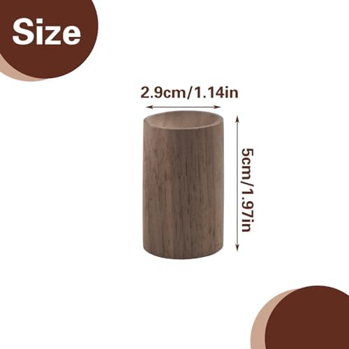4 PCS Wood Essential Oil Diffusers, 4 Different Woods Small Cylinder Passive Diffuser for Home, Office, Bathroom, Bedroom, Car, Wardrobe, Yoga Hall and SPA (Wood Has No Fragrance)