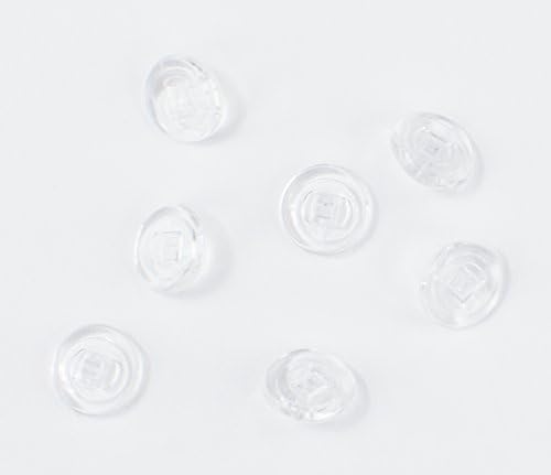 Silicone Spectacle/Eye Glass Nose Pads| Round| 9mm| Screw Fit |50 pcs| by Sports World Vision