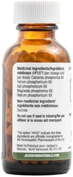 Jackson’s 5-in-1 Phosphates Cell Salt Combo – Calc phos 6X, Ferr phos 6X, Kali phos 6X, Mag phos 6X, NAT phos 6X in Equal Amounts – Certified Vegan, Lactose-Free Schuessler Salt (500 Pellet Bottle)