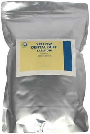 3LB. Yellow Buff Stone - Gypsum Type III – All Purpose Compound- Resalable Mylar Bag – Casting Model Stones – Used in Dental Lab, Arts and Crafts - 3 LB Per Bag