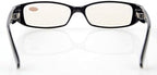 CessBlu Computer Glasses with Crystals for Women Reading Blue Light Filter Eyeglasses