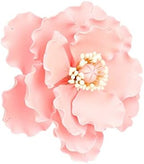 O'Creme Poppy Anemone Gumpaste Sugar Flower, 4.5 Inch - for Cake Decorating - Sugar Paste Decorations for Cakes, Cupcake Toppers - Birthday, Wedding, Valentines, Baby Shower - Set of 3 Pink