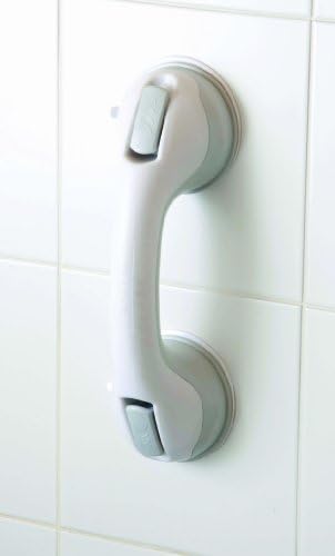 Drive Devilbiss 12 Inch Suction Cup Grab Bar with Release Levers, Grey