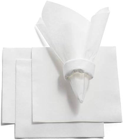 BloominGoods Linen-Feel Lunch Napkins - Disposable Cloth-Like Paper Napkins - Soft And Absorbant Luncheon Napkins For Kitchen, Parties, Weddings, Dinners or Events (Pack of 200)