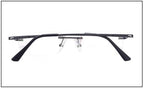 QYAJS 1 Pair Metal Frame Arms Rimless Glasses Legs Eyeglass Replacement Temple Eyewear (Single Hole)
