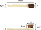 Thunder Group Wok Brush with Wooden Handle, 20-Inch