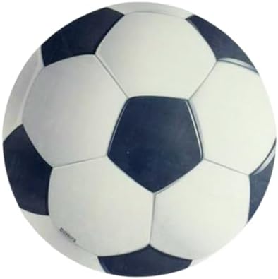 Dekora, Edible Soccer Ball Cake Decoration, Edible Cake Toppers Decoration for Sports Party, Round 7.8 In, For Fondant, Cream, Buttercream and Chocolate Coating, Easy to Use, Sugar-Free