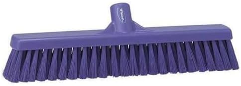 Vikan 31748 Broom,Push,Soft/Stiff,16.5",PP/PBT,Purple