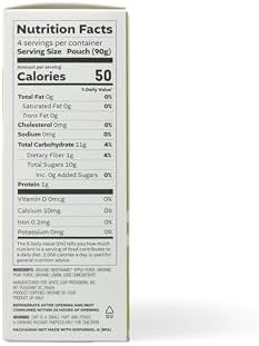 White Leaf Provisions Biodynamic & Organic Pear Apple Sauce, 12.7 Ounce (Pack of 6)