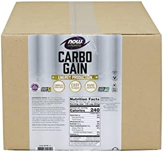 NOW Foods Sports Nutrition, Carbo Gain Powder (Maltodextrin), Rapid Absorption, Energy Production, 12-Pound