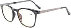 Eyekepper Blue Light Filter Glasses Men Women - Blocking UV Rays Anti Screen Glare Retro Computer Reading Glasses - Black Frame +4.00