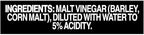 Heinz Gourmet Malt, Vinegar, 12 Fl Oz