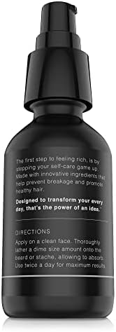 The Rich Barber Pro Rich Men's Beard Oil, 1 oz. - Softens Beard & Promotes Thick Growth with Castor Oil, Argan Oil, & Jojoba Oil - For All Beard Types