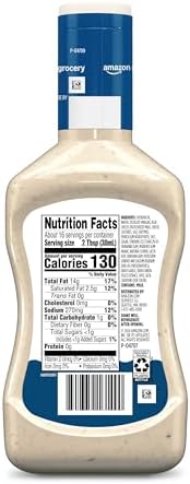 Amazon Grocery, Creamy Blue Cheese Dressing, 16 Fl Oz
