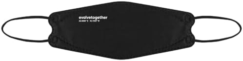 evolvetogether Rio de Janeiro Everyday Adjustable Face Masks For Adult Women & Men | Comfortable, Disposable, Lightweight & Breathable | 6-Ply Design for a Secure Fit | SGS tested (Black, 5 Count)