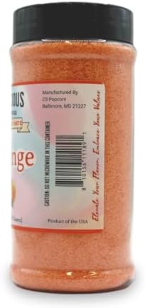 Orange Flavored Flossugar Cotton Candy Mix, 14 oz Jar - Ready-to-Use Sugar Floss - Creates Vibrant & Fluffy Flossugar for Parties & Events