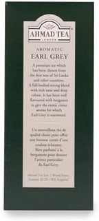 Ahmad Tea Black Tea, Earl Grey Aromatic Loose Leaf, 454g - Caffeinated and Sugar-Free