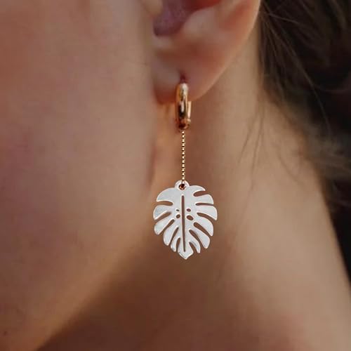 TEHAUX 50Pcs Retro Hollow Monstera Leaf Charms Alloy Pendants for Jewelry Making Diy Earrings Bracelets Necklaces Sweater Chain Accessories
