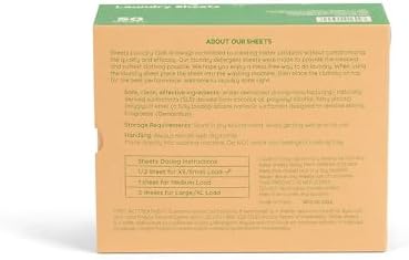 Sheets Laundry Club - Liquidless Laundry Detergent Sheets, 100 Loads - Fresh Linen Scent, Eco-Friendly, Quick-Dissolving Formula, Hypoallergenic, Septic Safe, Plastic-Free Packaging - 50 Sheets