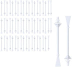 62 PCS Nose Wax Sticks Kit with Disposable Spatulas for Nostril Cleaning and Ear, Face, and Hair Removal for Men and Women, Painless Application