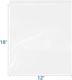 iMailer - 6 Mil Heavy Duty Zip Bags - 12" x 18" 50 Pack - Durable Storage Bags for Food, Crafts, Hardware, and Organizing