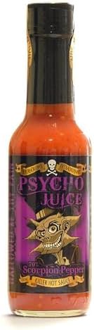 Psycho Juice Hot Chili Sauce 70% Scorpion Pepper