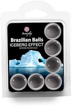 SECRET PLAY Set 6 Brazilian Balls Efecto Frio Iceberg
