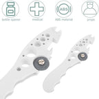 Ampoule Bottle Opener and Breaker with Grinding Wheel, Multifunctional Medical Glass Ampoule Cutter, White Manual Vial Opener for Nurses and Doctors in Clinical Use