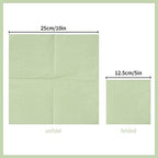 200 Pack Sage-Green Cocktail Napkin 2-Ply Dessert Napkins Folded 5 x 5 Inches Disposable Napkins for Dinner Wedding Birthday Party Bridal Anniversary Reception Event (200, Sage-Green)