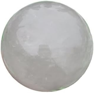 Natural White Calcite Crystal Sphere Healing Gemstone Ball Sculpture Figurine with Wooden Stand for Divination Home Decoration 40mm