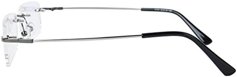 Agstum Blue Light Blocking Glasses - Flexible Rimless Titanium Alloy Eyeglasses Frames Clear Lens