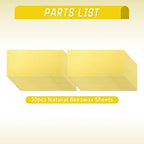 30pcs Beeswax Sheets Beehive Wax Foundation Sheets Natural Beeswax Honeycomb Sheets for Beekeeping Candle Making