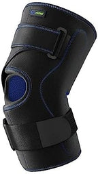 Actimove Sports Edition Knee Brace Wrap Around, Polycentric Hinges, Condyle Pads | Left & Right Compatible Knee Support for Meniscus Tear, Pain, ACL, MCL, Injury Recovery | Men & Women, Black, Large