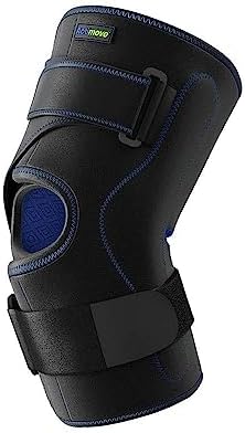 Actimove Sports Edition Knee Brace Wrap Around, Polycentric Hinges, Condyle Pads | Left & Right Compatible Knee Support for Meniscus Tear, Pain, ACL, MCL, Injury Recovery | Men & Women, Black, Large