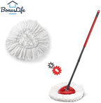 BonusLife 3-Pack Mop Head for O-Ceda EasyWrin Spin Mop Refill 1-Tank System Only Easy Cleaning Microfiber Replacement