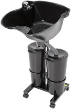 Electric Portable Shampoo Bowl, Portable Salon Sink for Washing Hair Height-Adjustable Hair Washing Sink Shampoo Basin with Electric Pump (US Stock)