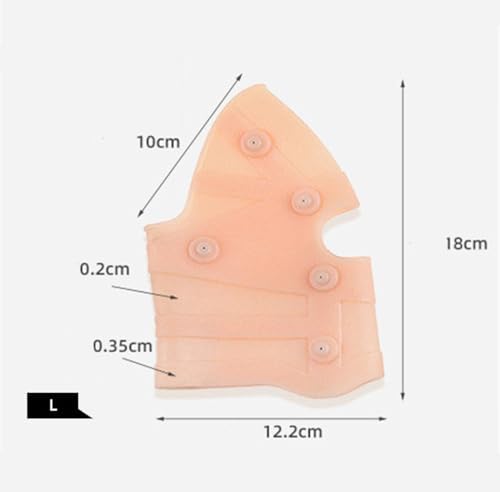 Knee Brace, 1 PC Thin Silicone Knee Compression Sleeve Support Brace, Waterproof Magnetic Massage Knee Pad Protector, Relief Knee Pain for Running Meniscus Tear Arthritis Ligament Injury Recovery (L)