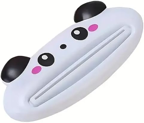 1Pc Multi-Functional Adorable Cartoon Toothpaste Squeezer - Plastic Tube Dispenser for Bathroom & Kitchen, Easy-to-Use, Durable Home Gadget, Cute Animal Design, Bathroom Decor,Panda