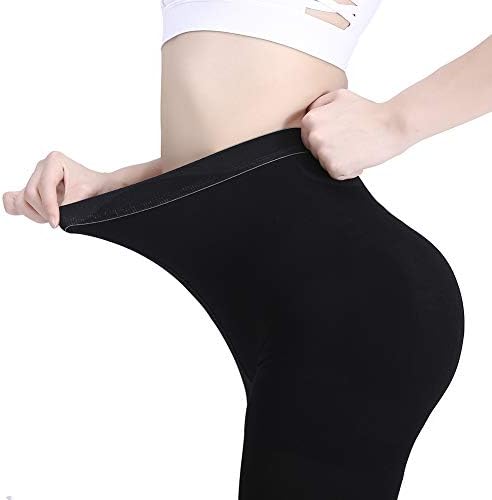 AMZAM® Medical Compression Pantyhose for Women & Men, 15-20 mmHg Graduated Compression Leggings, Opaque Footless Waist High Compression Stockings for Edema, Varicose Veins, Post Surgery, Black 3XL