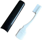 Portable Orthodontic Oral Care Kit for Braces - Interdental Brush Dental Wax Dental Floss Toothbrush Cleaning Kit, Black