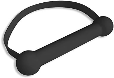 Quickie Bit Gag, Super Strong Silicone Open Mouth Gag. Bondage Toy Accessories for Adult Couple Play, Breathable, Light, Portable and Quiet, One Size Fits All, Perfect for Women and Men - Black