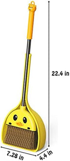 Mini Broom and Dustpan Set for Kids - Cute Yellow Duck for Girls & Boys - Toddler Broom Set for Household Cleaning and Pretend Play - Perfect for Toddlers & Preschooler …