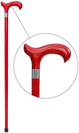 Dr. Watson Classic Derby Walking Cane – Handcrafted Ash Wood Cane with Polished Stainless Steel Collar