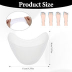 2 Pairs Toe Pads for Pointe Shoes,Ultra-Soft White Ballet Toe Pads,for Women & Girls, Ballet Toes Pouches Pad Cover Cushioned Foot Protectors for Dance Practice & High Heel Comfort