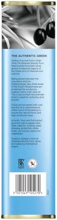 ILIADA Greek Extra Virgin Olive Oil 3L | 100% Greek | Monovarietal Koroneiki | Cold-Pressed | High Polyphenol Content | Chef’s Choice
