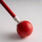 Ambutech Rolling Ball Cane Tip - Hook Style - Red, Works on The NO-JAB® Ambutech Cane. Quality Makes a World of Difference