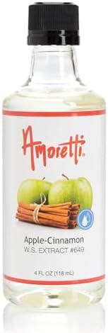 Amoretti - Apple Cinnamon Extract Water Soluble 2 oz - Highly Concentrated & Perfect For Pastry, Savory, Brewing, and more, Preservative Free, Vegan, Kosher Pareve, Keto Friendly