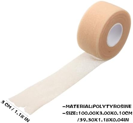 Ipetboom Athletic Tape Wrap for Badminton Racket Handle, Portable Cuttable Sports Tape with Shock Absorption Film, Elastic Pre-wrap for Outdoor Training and Injury Support